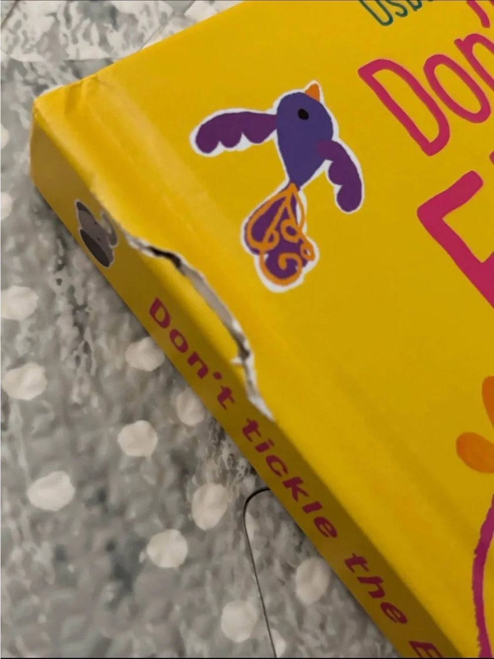 Pair of “Don’t Tickle The” toddler books